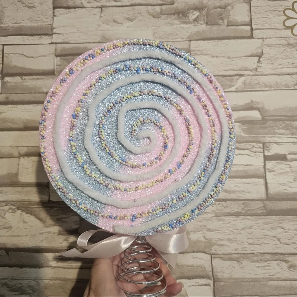 Colorful Swirl Lollipop Tree Topper